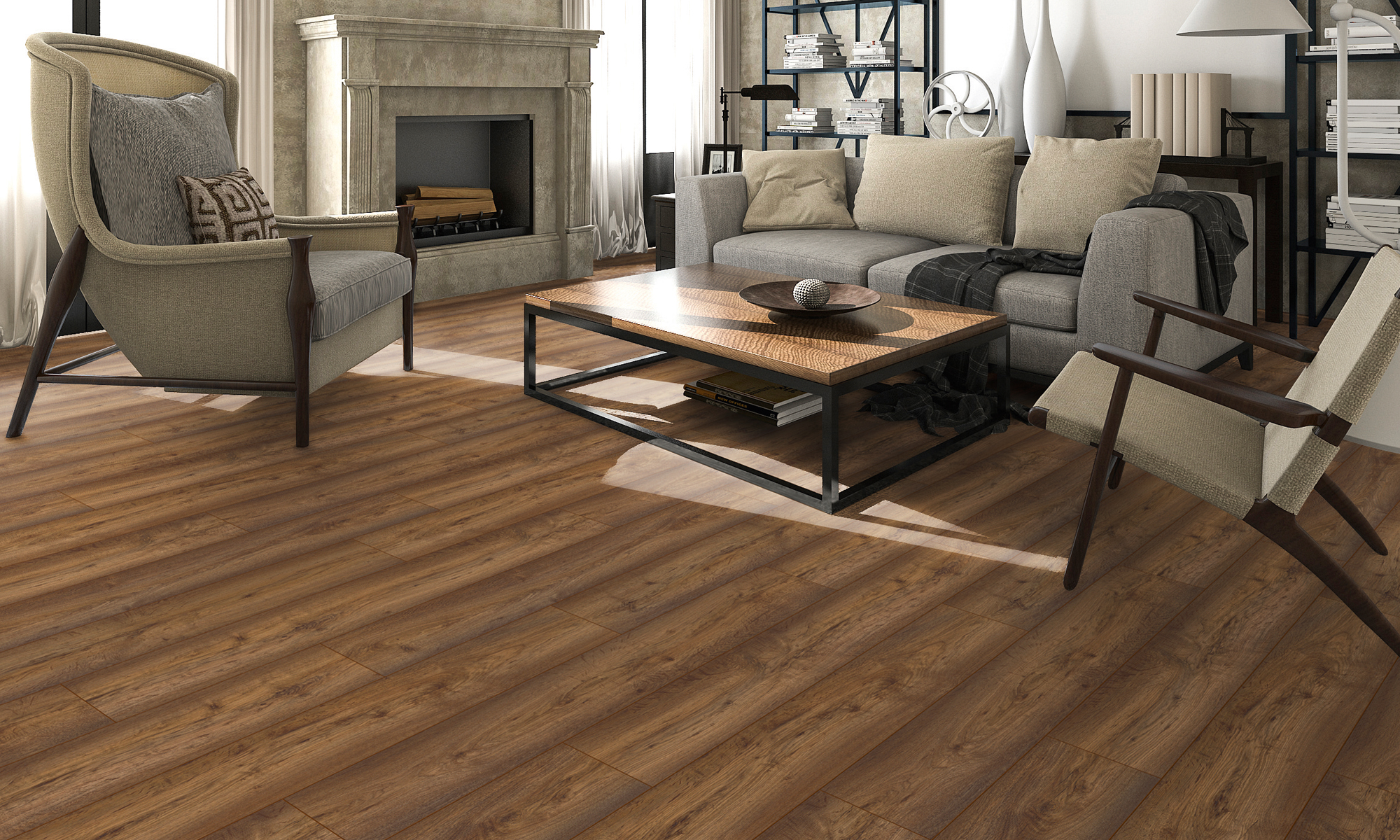 画材 Atlantis Atlantis 12 MM Waterproof Laminate - NORTH STAR | AA Floors