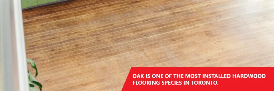 Oak hardwood flooring